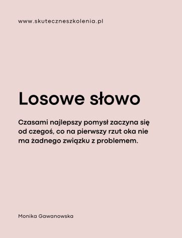 Losowe słowo - narzędzia kompetencji przyszłości